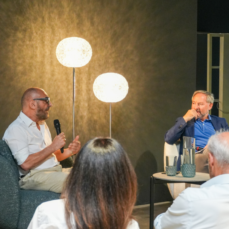 Ferruccio Laviani speaks with Aurelio Magistà